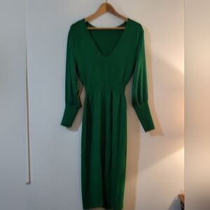 NwT  Eva Mendes for New York & Company Green Long Sleeve Dress